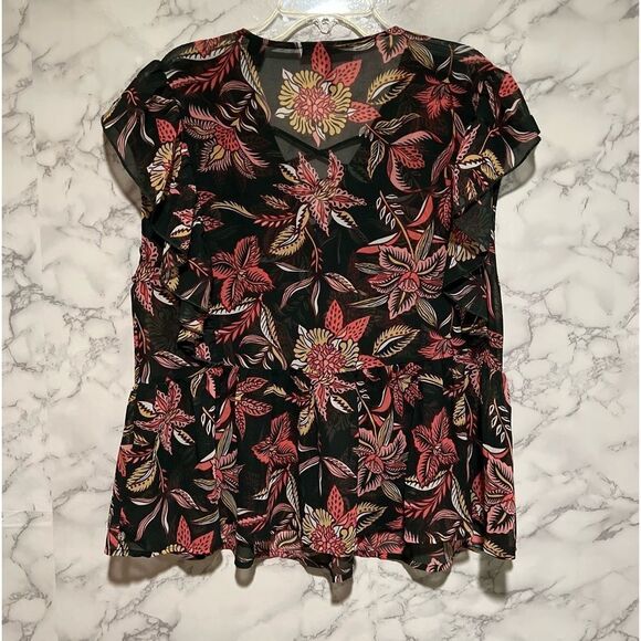 Scotch & Soda Black Floral Blouse - Picture 10 of 10